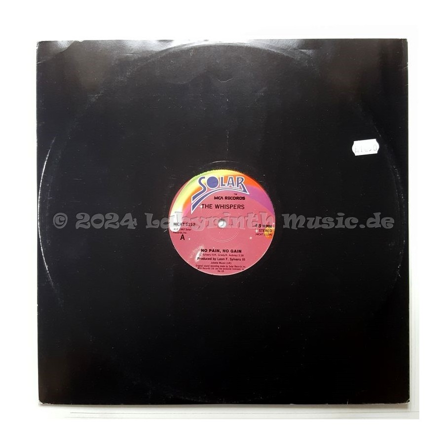 The Whispers - No Pain, No Gain • 12" Vinyl Maxi - Labyrinth Music