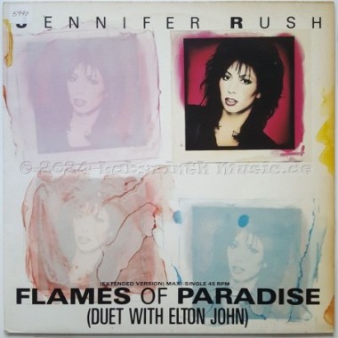 Jennifer Rush • Elton John - Flames Of Paradise • 12" Vinyl Maxi - Labyrinth Music
