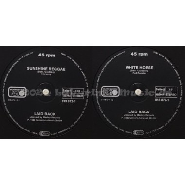 Laid Back - Sunshine Reggae • 12" Vinyl Maxi - Labyrinth Music