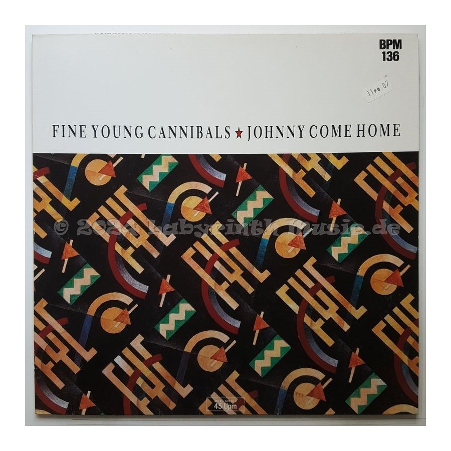 Fine Young Cannibals - Johnny Come Home • 12" Vinyl Maxi • EX - Labyrinth Music