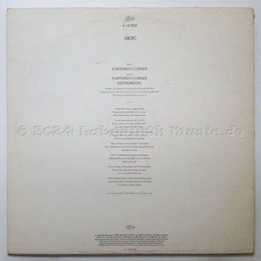 George Michael - A Different Corner • 12" Vinyl Maxi - Labyrinth Music