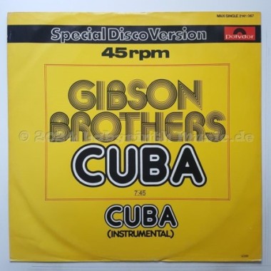 Gibson Brothers - Cuba • 12" Vinyl Maxi - Labyrinth Music
