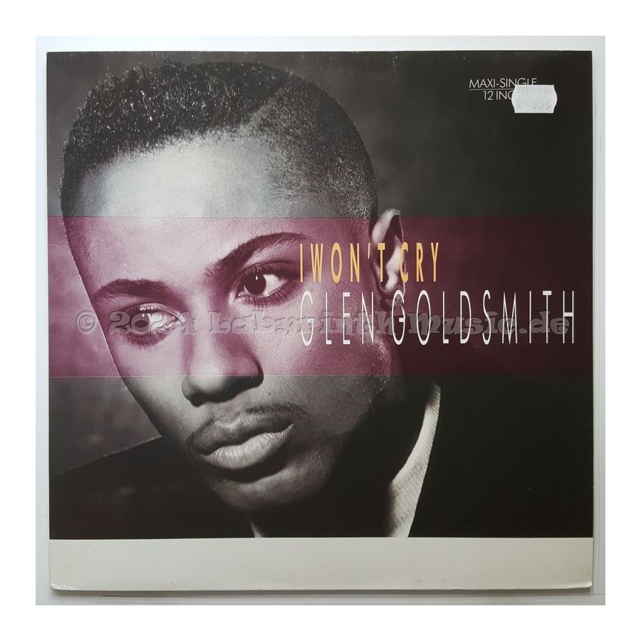 Glen Goldsmith - I Won't Cry • 12" Vinyl Maxi • EX - Labyrinth Music