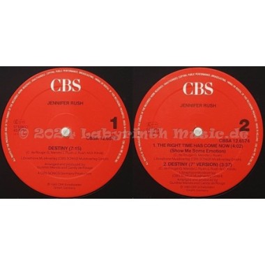 Jennifer Rush - Destiny • 12" Vinyl Maxi • EX - Labyrinth Music