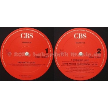 Marietta - Fire And Ice • 12" Vinyl Maxi • EX - Labyrinth Music