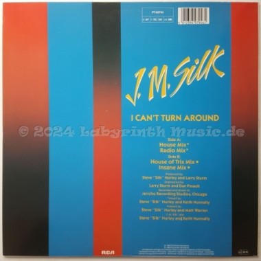 J.M. Silk - I Can't Turn Around • 12" Vinyl Maxi - Labyrinth Music