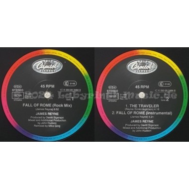 James Reyne - Fall Of Rome • 12" Vinyl Maxi • EX - Labyrinth Music