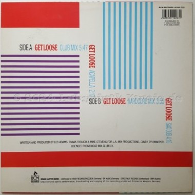 L.A. Mix Feat. Jazzi P - Get Loose • 12" Vinyl Maxi • EX - Labyrinth Music