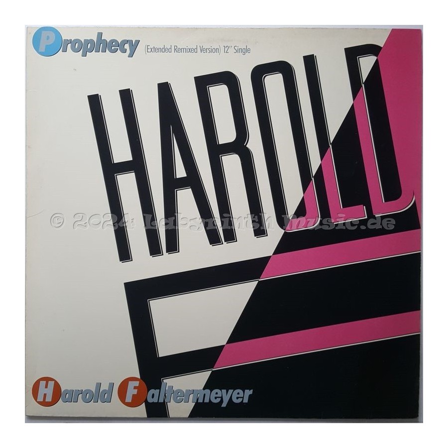 Harold Faltermeyer - Prophecy • 12" Vinyl Maxi • EX - Labyrinth Music