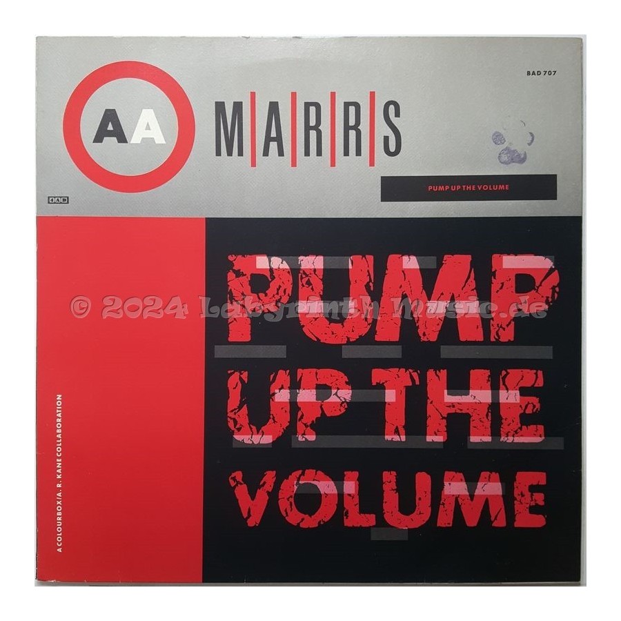 M|A|R|R|S - Pump Up The Volume • 12" Vinyl Maxi • EX - Labyrinth Music