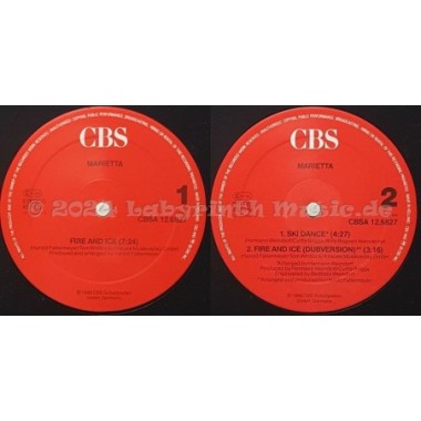 Marietta - Fire And Ice • 12" Vinyl Maxi • NM - Labyrinth Music