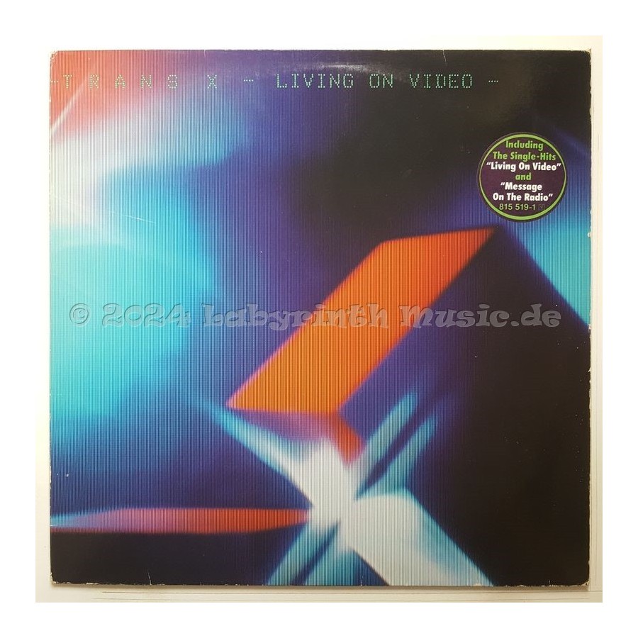 Trans-X - Living On Video • 12" Vinyl LP • EX - Labyrinth Music