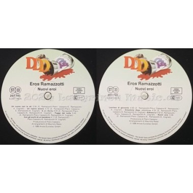 Eros Ramazzotti - Nuovi Eroi • 12" Vinyl LP • EX - Labyrinth Music