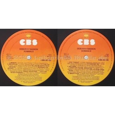 Deborah Sasson - Romance • 12" Vinyl LP - Labyrinth Music