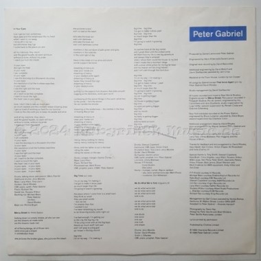 Peter Gabriel - So • 12" Vinyl LP • EX - Labyrinth Music