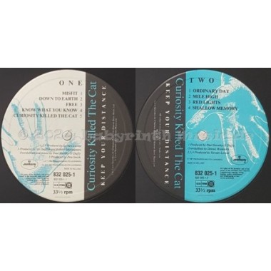 Curiosity Killed The Cat - Keep Your Distance • 12" Vinyl LP - Labyrinth Music