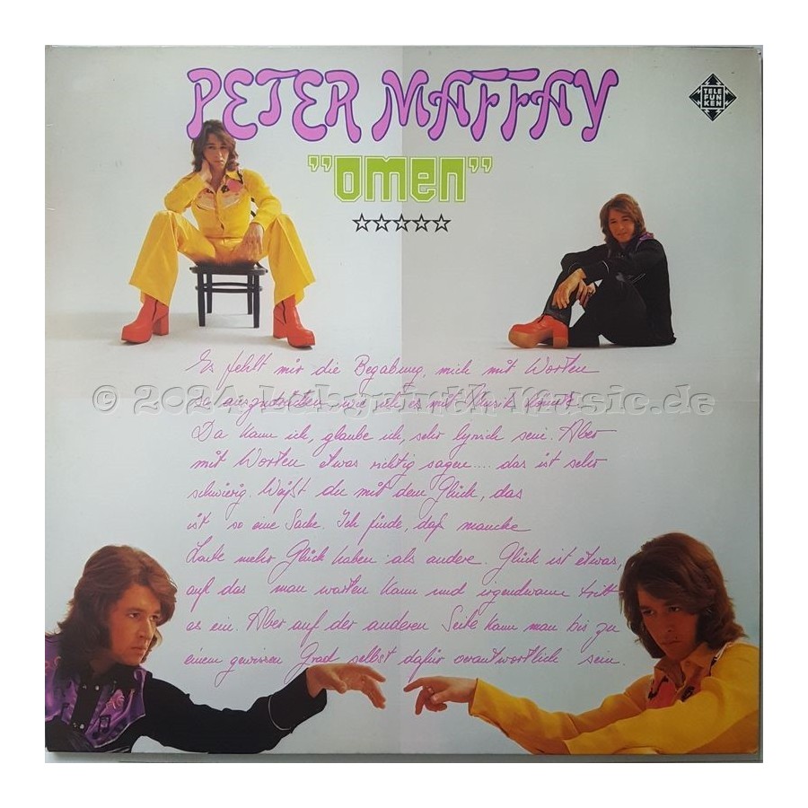 Peter Maffay - Omen • 12" Vinyl LP • EX - Labyrinth Music