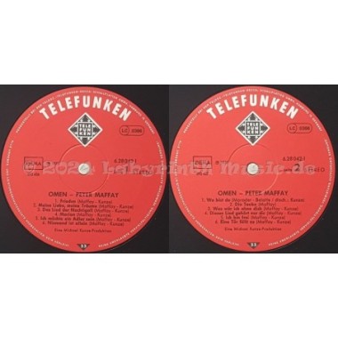 Peter Maffay - Omen • 12" Vinyl LP • EX - Labyrinth Music