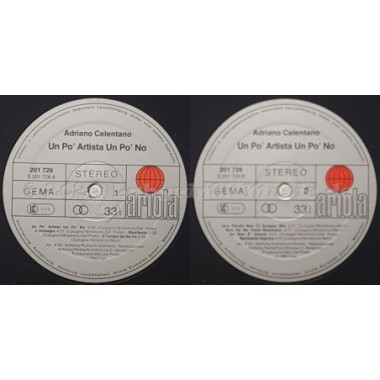 Adriano Celentano - Un Po' Artista Un Po' No • 12" Vinyl LP - Labyrinth Music