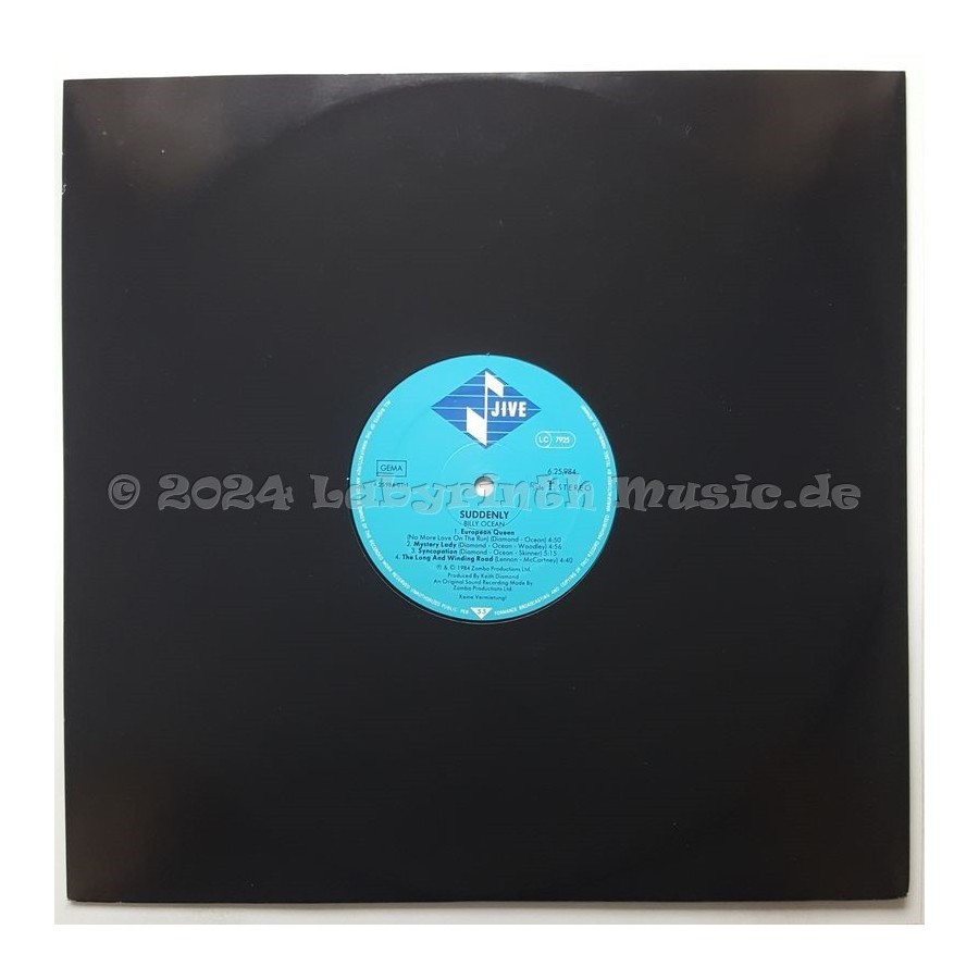 Billy Ocean - Suddenly • 12" Vinyl LP - Labyrinth Music