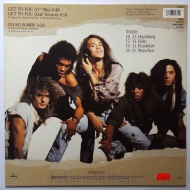 Dan Reed Network - Get To You • 12" Vinyl Maxi • NM - Labyrinth Music