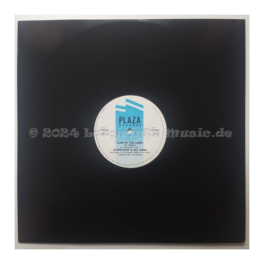 Starflight • Jill Kane - Law Of The Land • 12" Vinyl Maxi - Labyrinth Music