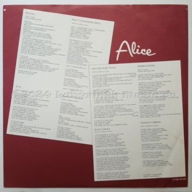 Alice - Per Elisa • 12" Vinyl LP • EX - Labyrinth Music