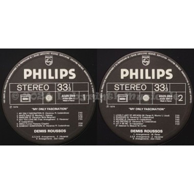 Demis Roussos - My Only Fascination • 12" Vinyl LP - Labyrinth Music