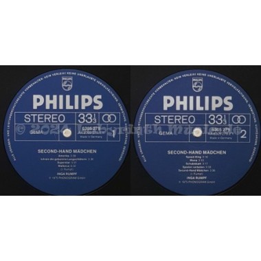 Inga Rumpf - Second-Hand Mädchen • 12" Vinyl LP • EX - Labyrinth Music