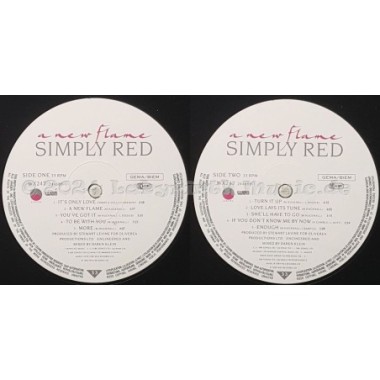 Simply Red - A New Flame • 12" Vinyl LP - Labyrinth Music