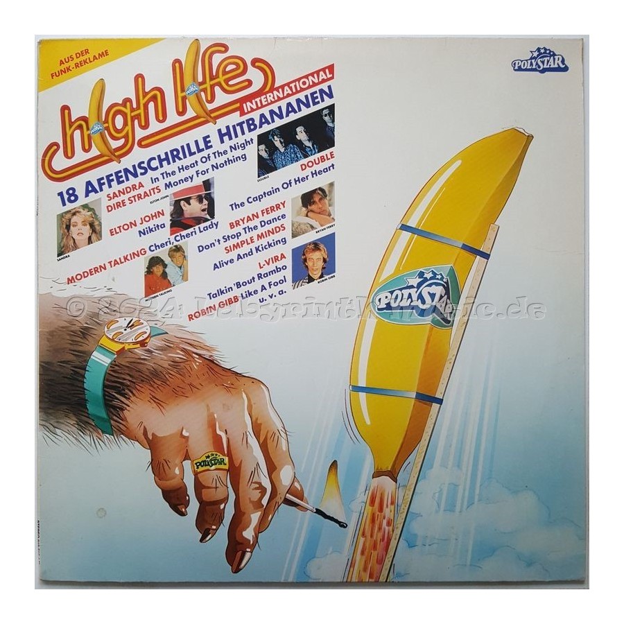 Various - High Life • 18 Affenschrille Hitbananen • 12" Vinyl LP - Labyrinth Music