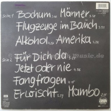 Herbert Grönemeyer - 4630 Bochum • 12" Vinyl LP - Labyrinth Music