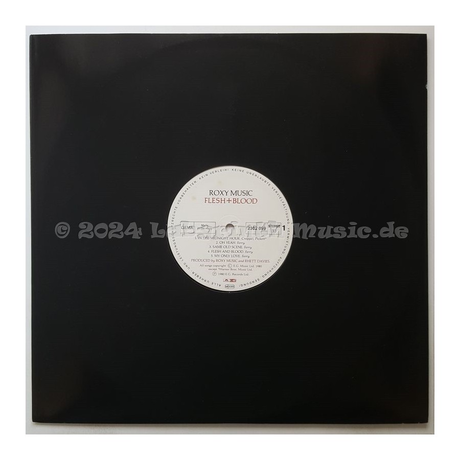 Roxy Music - Flesh + Blood • 12" Vinyl LP - Labyrinth Music