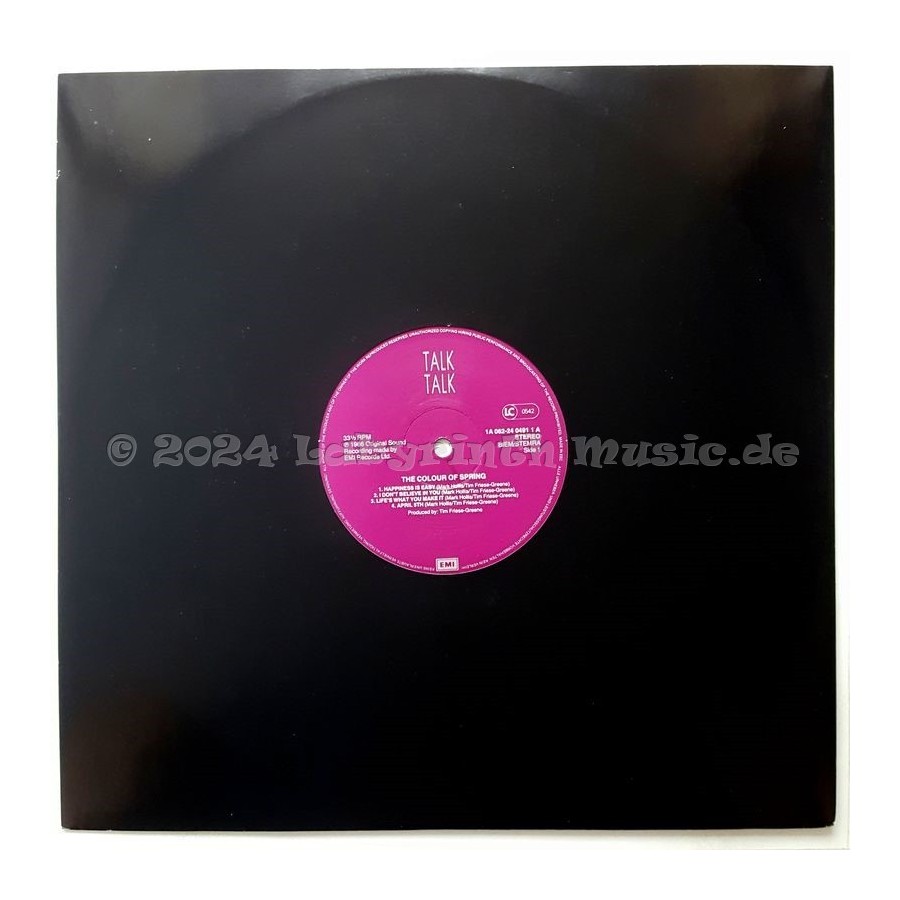 Talk Talk - The Colour Of Spring • 12" Vinyl LP - Labyrinth Music