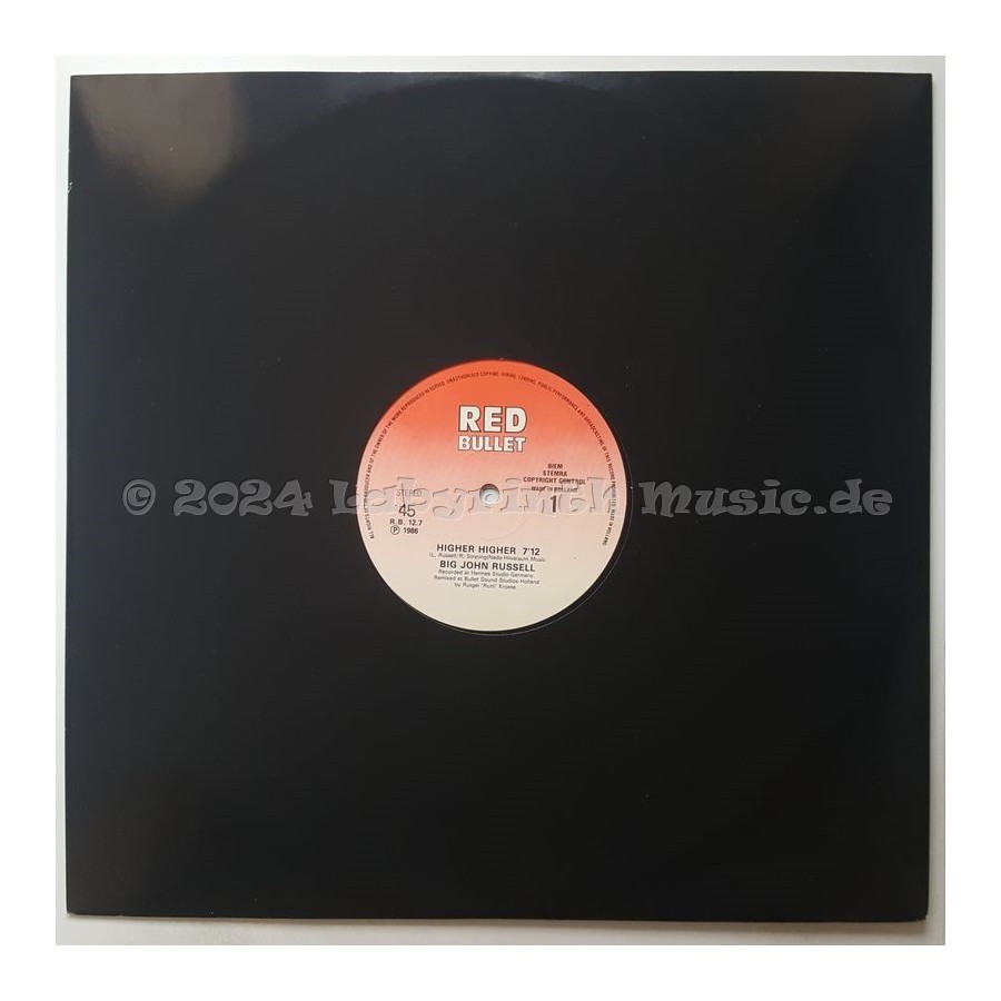 Big John Russell - Higher Higher • 12" Vinyl Maxi - Labyrinth Music