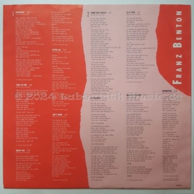 Franz Benton - Promises • 12" Vinyl LP • MINT - Labyrinth Music