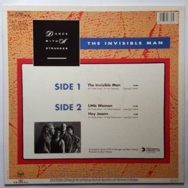 Dance With A Stranger - The Invisible Man • 12" Vinyl Maxi • NM - Labyrinth Music