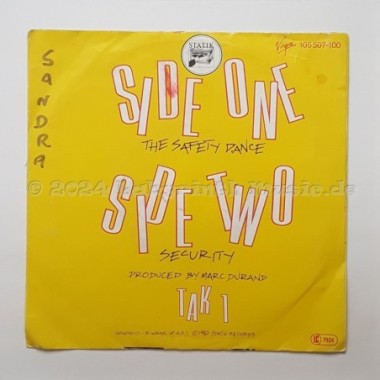 Men Without Hats - The Safety Dance • 7" Vinyl - Labyrinth Music