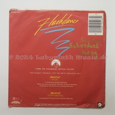 Michael Sembello - Maniac • 7" Vinyl - Labyrinth Music