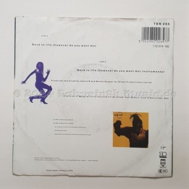 Soul II Soul - Back To Life • However Do You Want Me • 7" Vinyl - Labyrinth Music