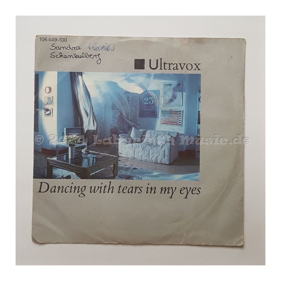 Ultravox - Dancing With Tears In My Eyes • 7" Vinyl - Labyrinth Music