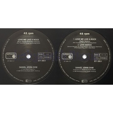 Daniel John Ohm - Love Me Like A Rock • 12" Vinyl Maxi • EX - Labyrinth Music
