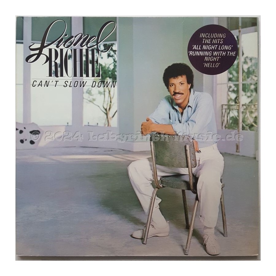 Lionel Richie - Can't Slow Down • 12" Vinyl LP • EX - Labyrinth Music