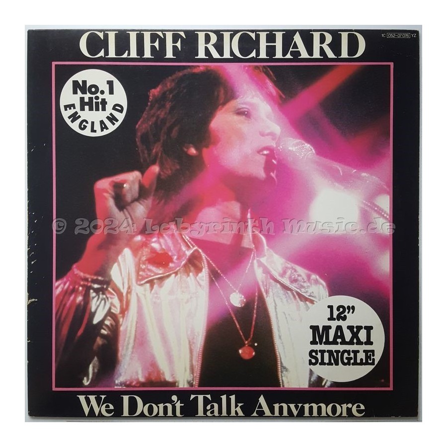 Cliff Richard - We Don't Talk Anymore • 12" Vinyl Maxi • EX - Labyrinth Music