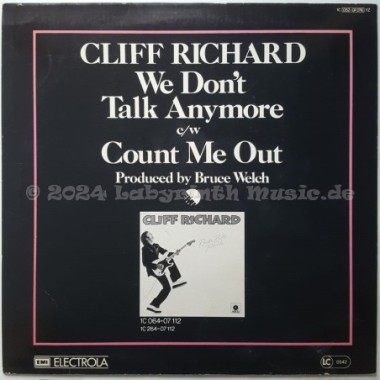 Cliff Richard - We Don't Talk Anymore • 12" Vinyl Maxi • EX - Labyrinth Music
