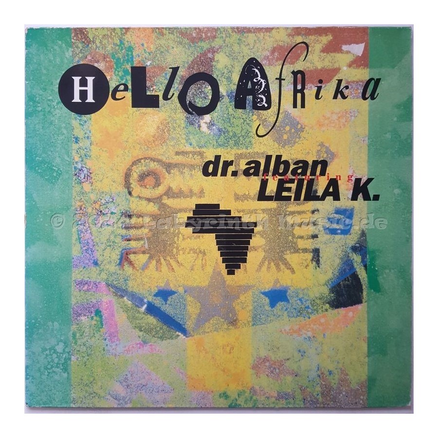 Dr. Alban Feat. Leila K - Hello Afrika • 12" Vinyl Maxi - Labyrinth Music