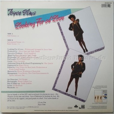 Joyce Sims - Looking For A Love • 12" Vinyl Maxi • EX - Labyrinth Music