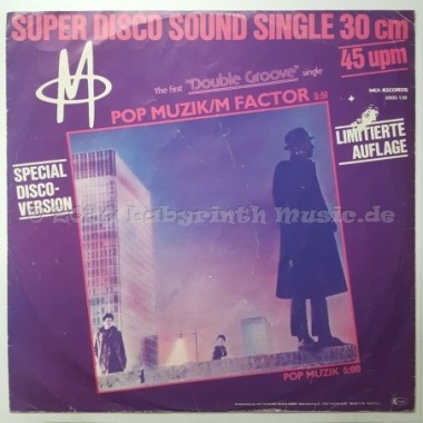 M - Pop Muzik • 12" Vinyl Maxi - Labyrinth Music