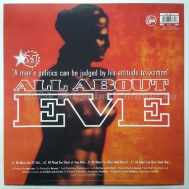 Marxman - All About Eve • 12" Vinyl Maxi • MINT - Labyrinth Music