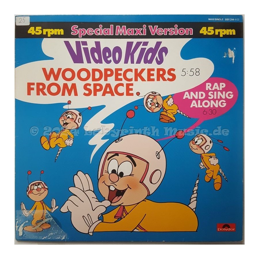 Video Kids - Woodpeckers From Space • 12" Vinyl Maxi • EX - Labyrinth Music